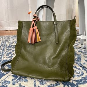 FOSSIL Camilla Convertible Leather Backpack/Crossbody, Large